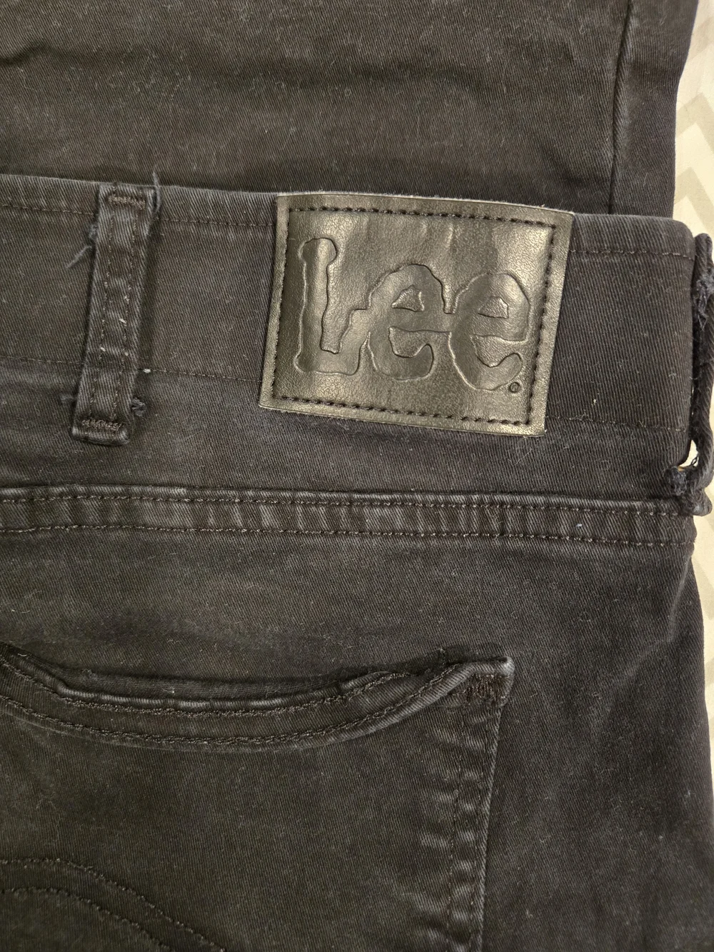 *Lee* Slim Straight Black Jeans